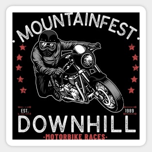 Mountainfest Downhill Motorbike Race Graphic Motorcycle Sticker